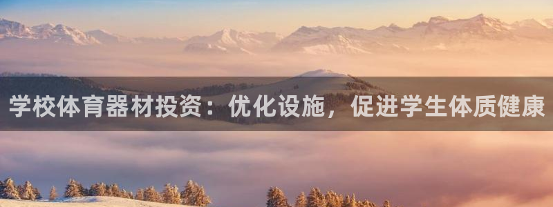 极悦平台代理怎么样:学校体育器材投资:优化设施,促进学生体质
